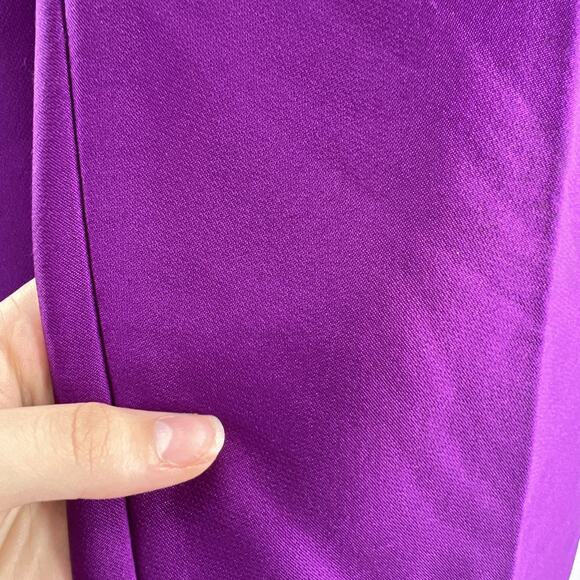 Vintage‎ Obermeyer Ski Pants Women 6* Purple Shiny Iridescent Stirrups Snow 90s - Picture 6 of 13